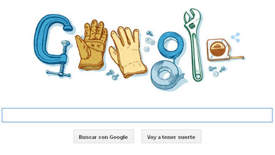 El &#039;doodle&#039; de Google para celebrar el Día Internacional del Trabajo.
