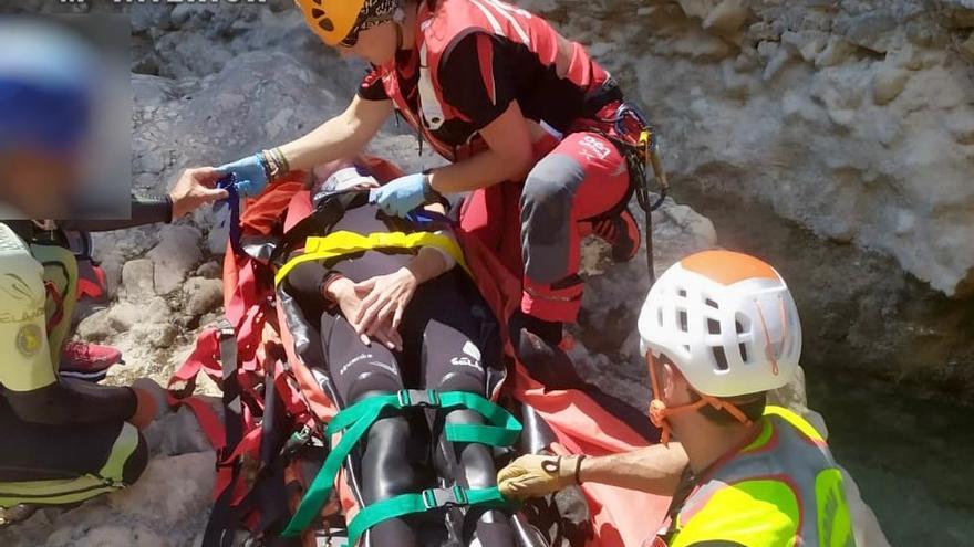 Auxilio este fin de semana en el barranco de la Peonera.