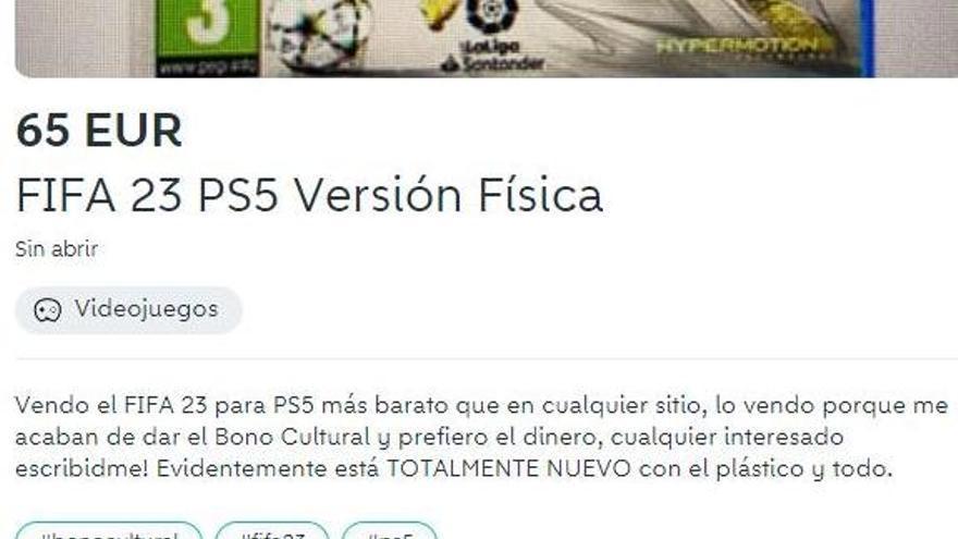 Juego del FIFA 2023 que se vende porque &quot;prefiere el dinero&quot;