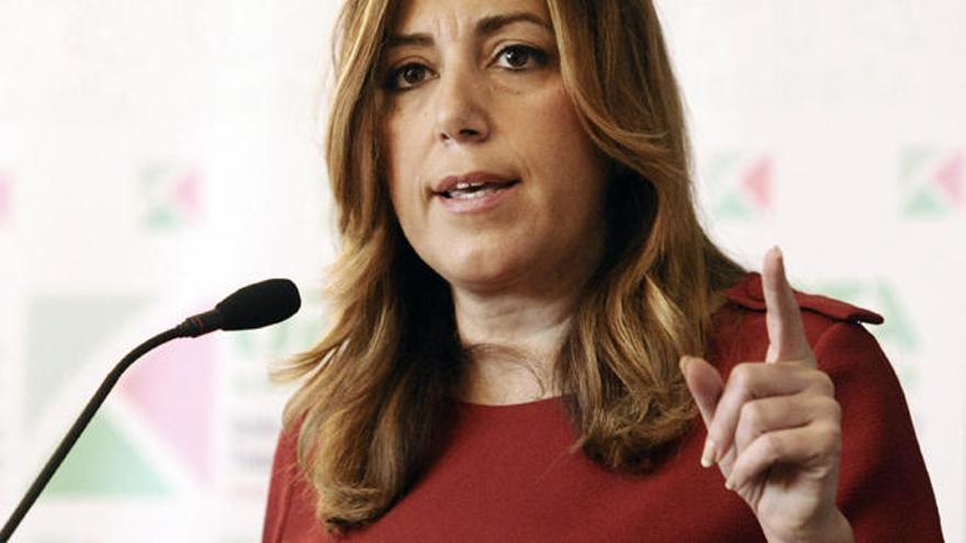 Susana Díaz, este viernes en Sevilla.