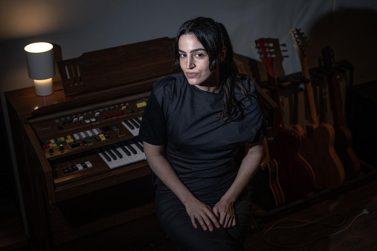 Maria Arnal, la semana pasada en un estudio de Barcelona.