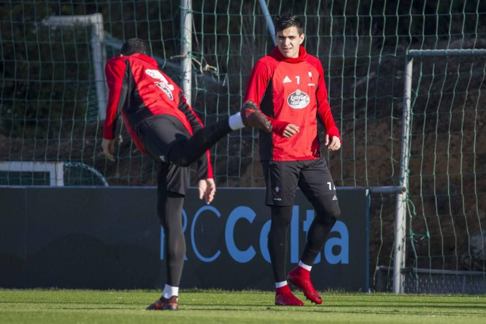 Entrenamiento del Celta a puerta cerrada