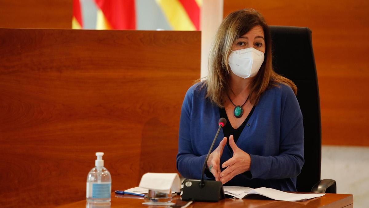 Francina Armengol en el Consell de Ibiza, en una imagen de archivo.