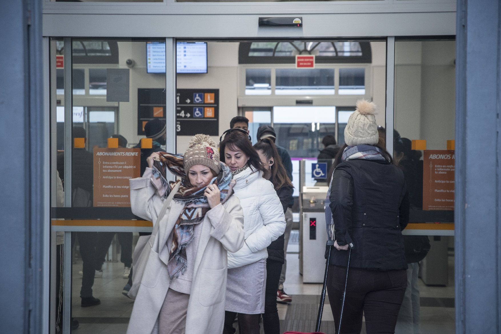 L'estació de Renfe de Manresa després de l'accident a Montcada