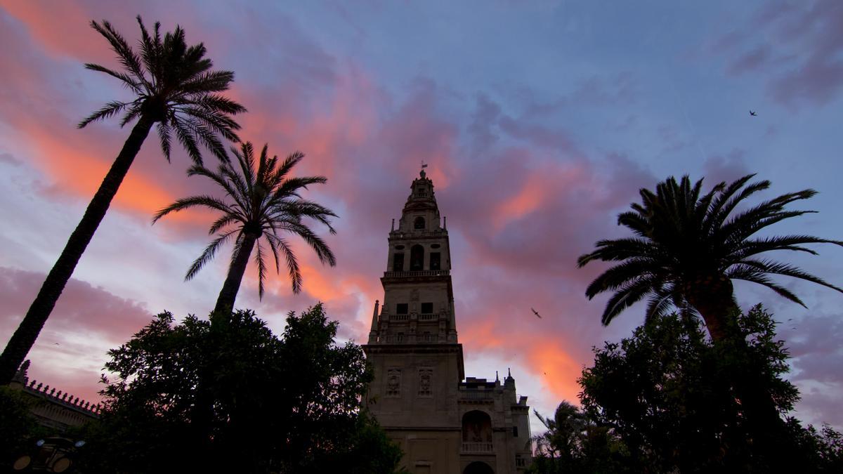 Atardecer desde el Patio de los Naranjos.