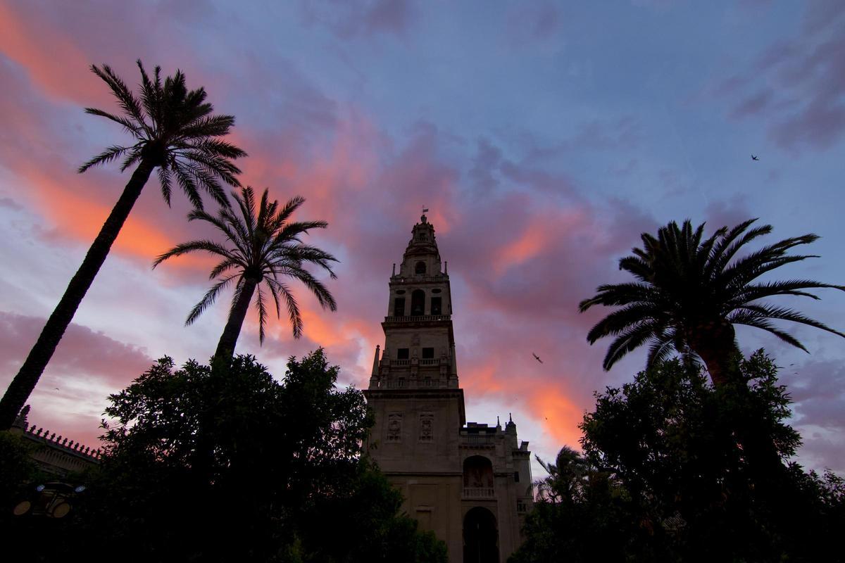 Atardecer desde el Patio de los Naranjos.