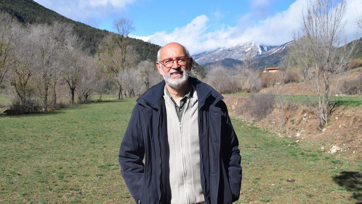 Jordi Garcia Petit a la zona de les oficines del parc, a Bagà
