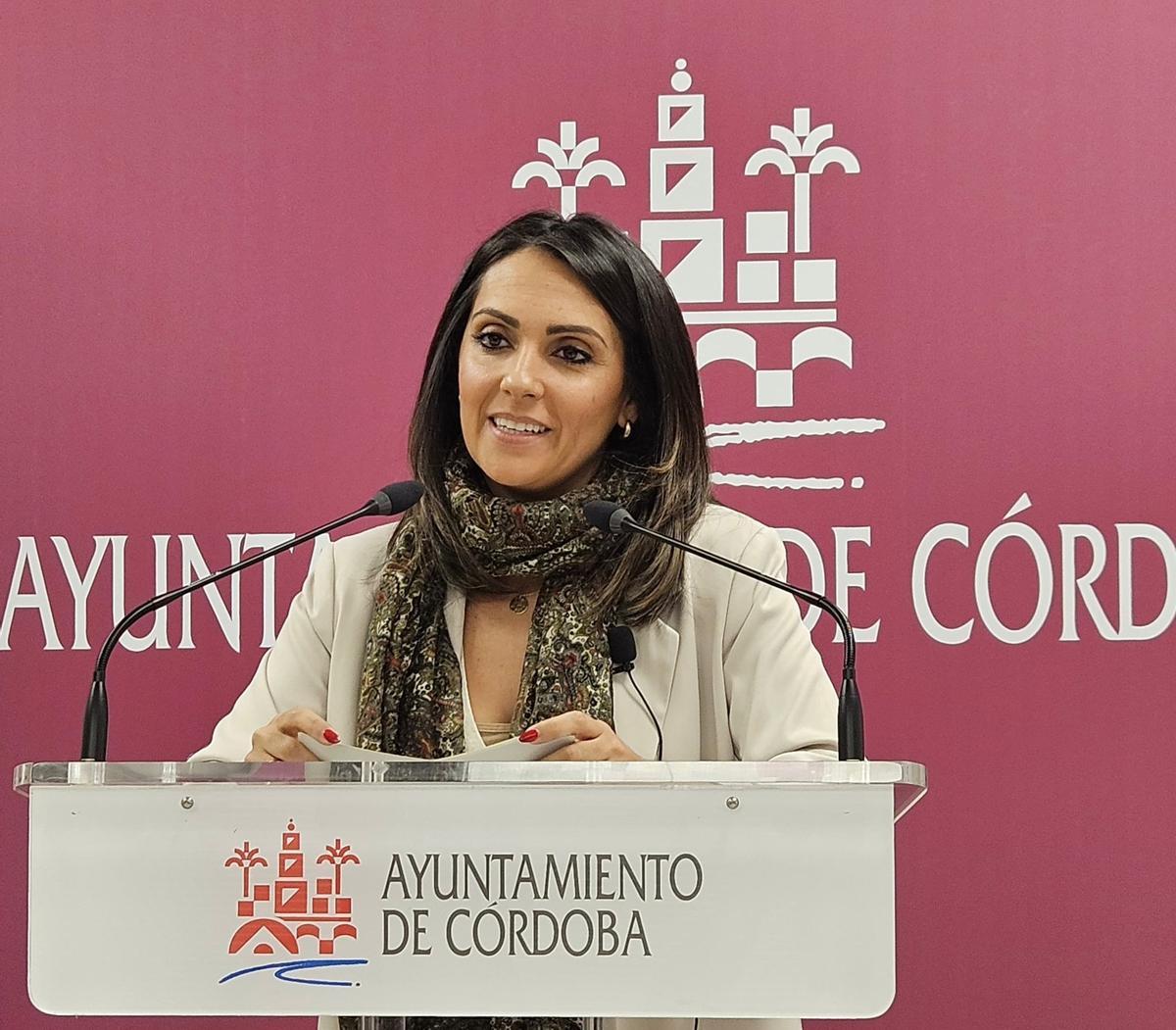 La concejala socialista Mamen González.