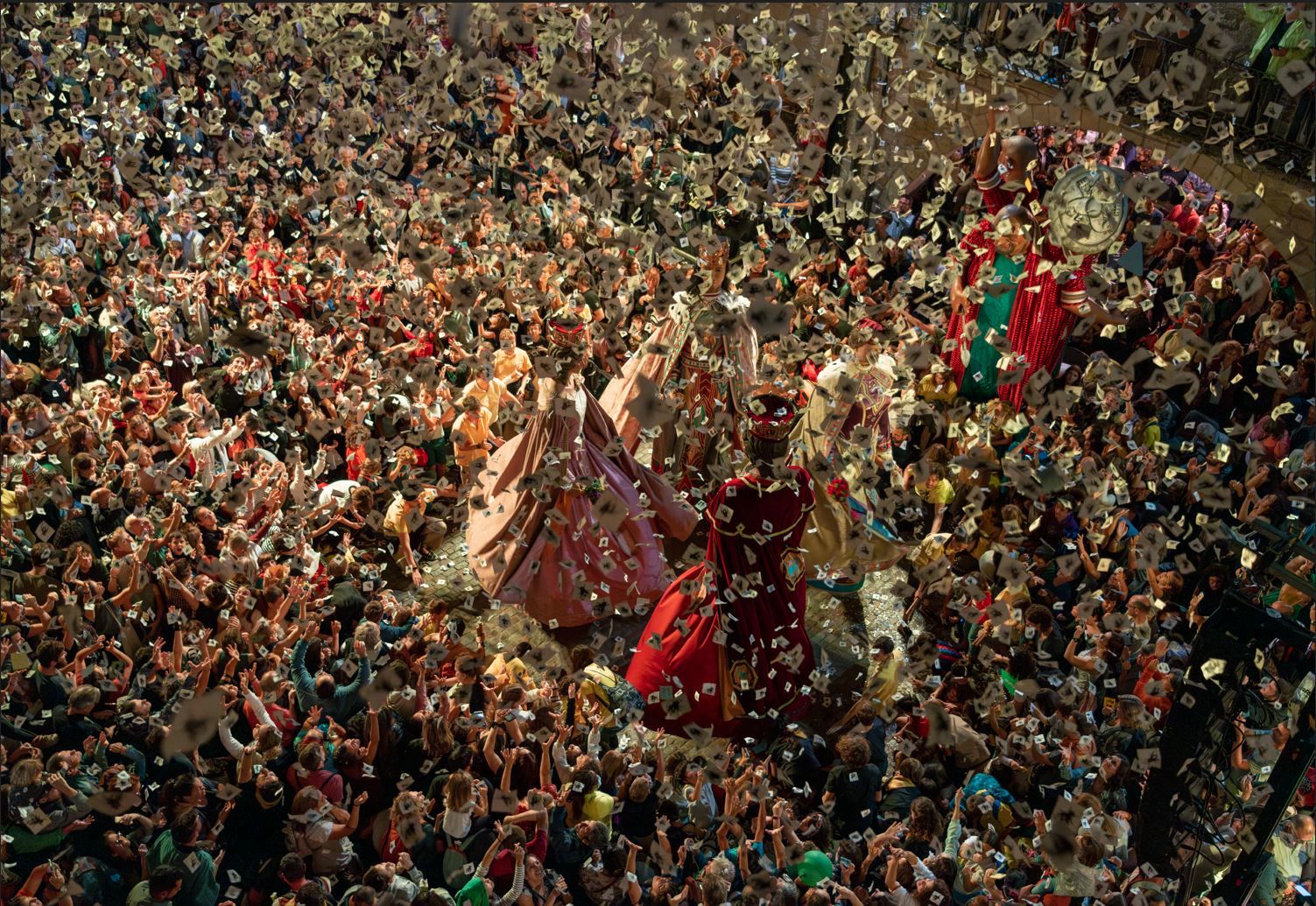 Una imatge sensacional de les festes a Girona.