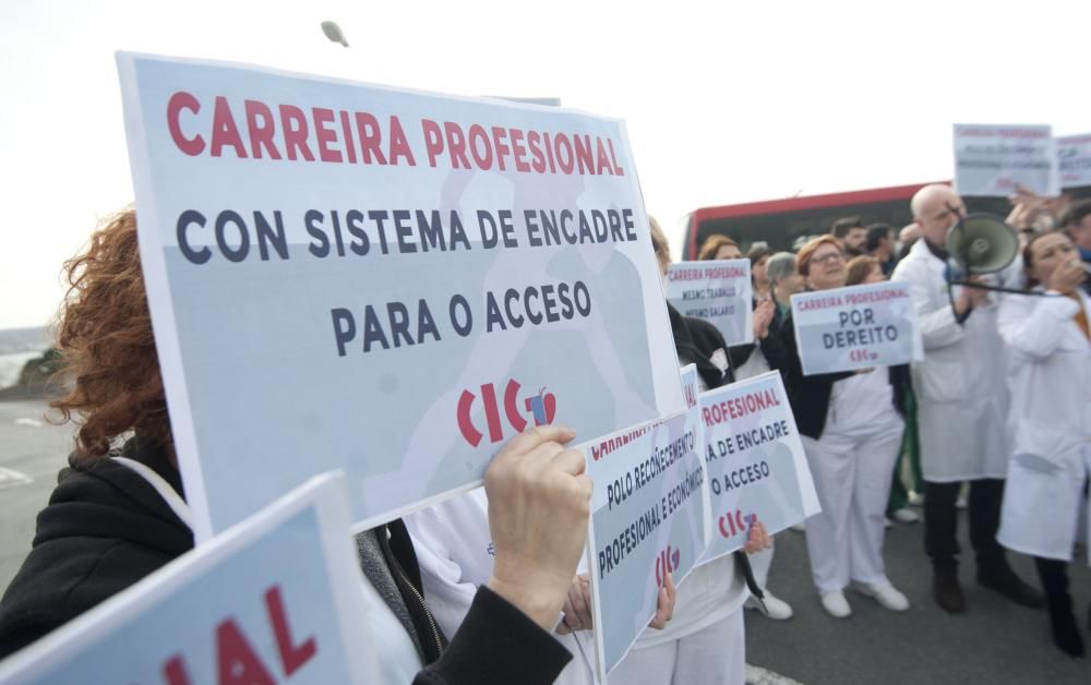 Protestas de sanitarios en A Coruña