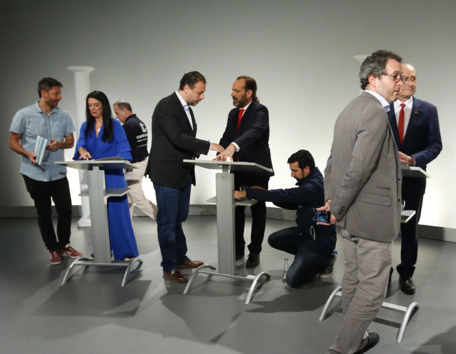 Fotos del debate electoral en Canal Málaga