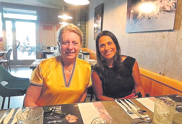 Elena Zheleba y Eliana Becerra.