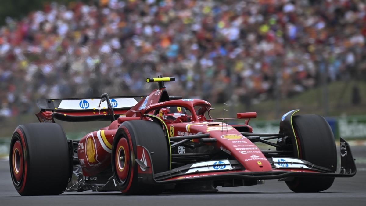 Carlos Sainz en la clasificación del GP de Hungría.