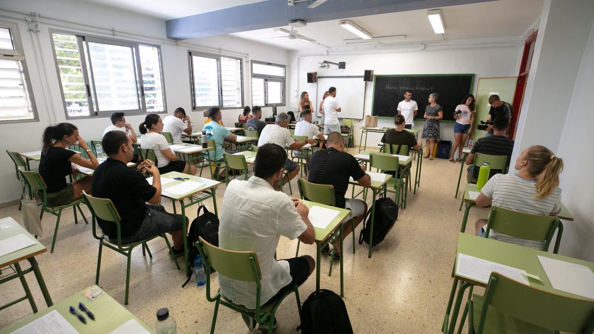 Oposiciones docentes celebradas el año pasado en Ibiza