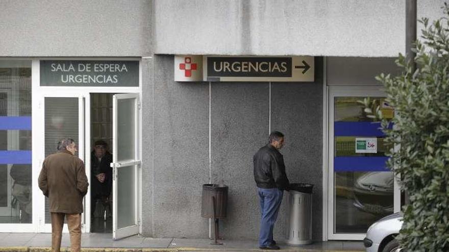 Entrada de Urgencias del hospital gijonés.