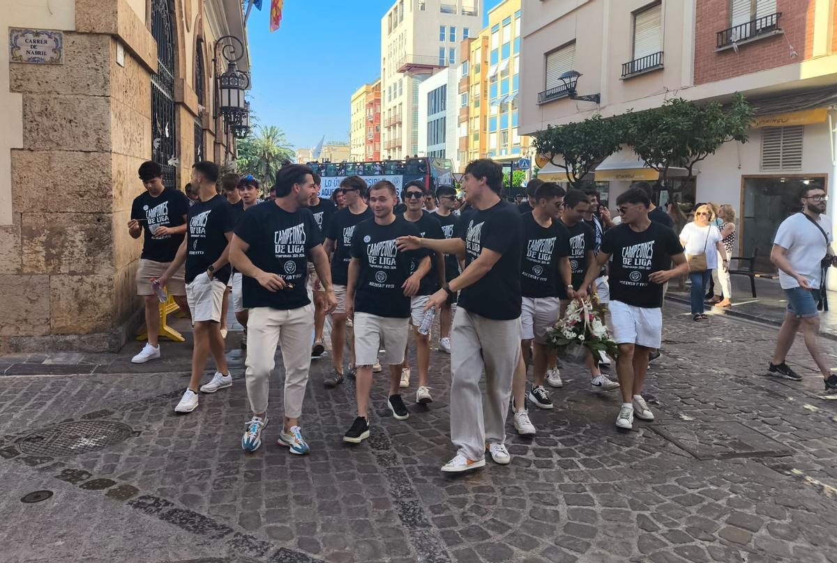 Celebración del Sagunto FB por el ascenso Celebración del Sagunto FB por el ascenso