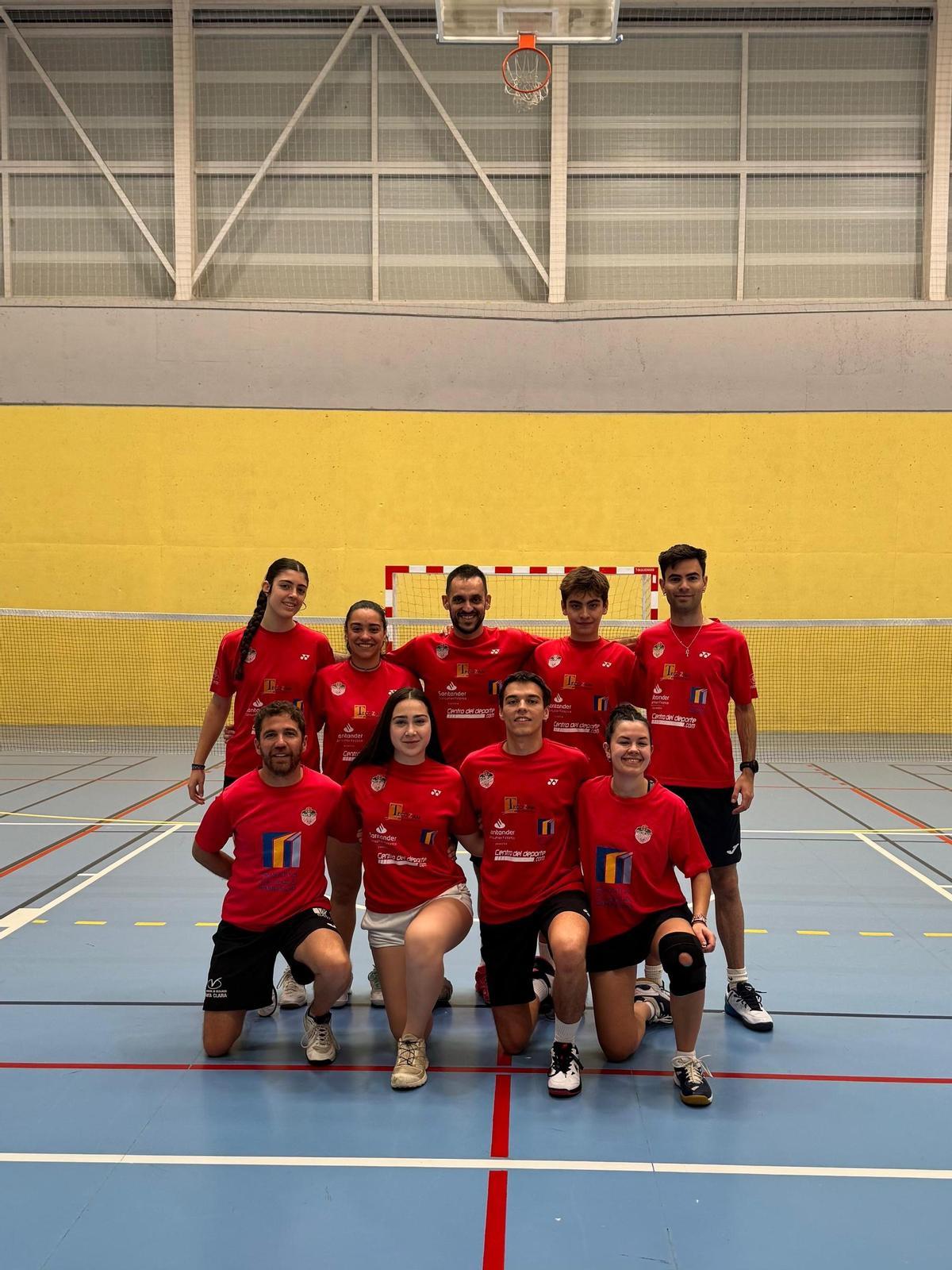 Equipo de "bronce" del Bádminton Zamora