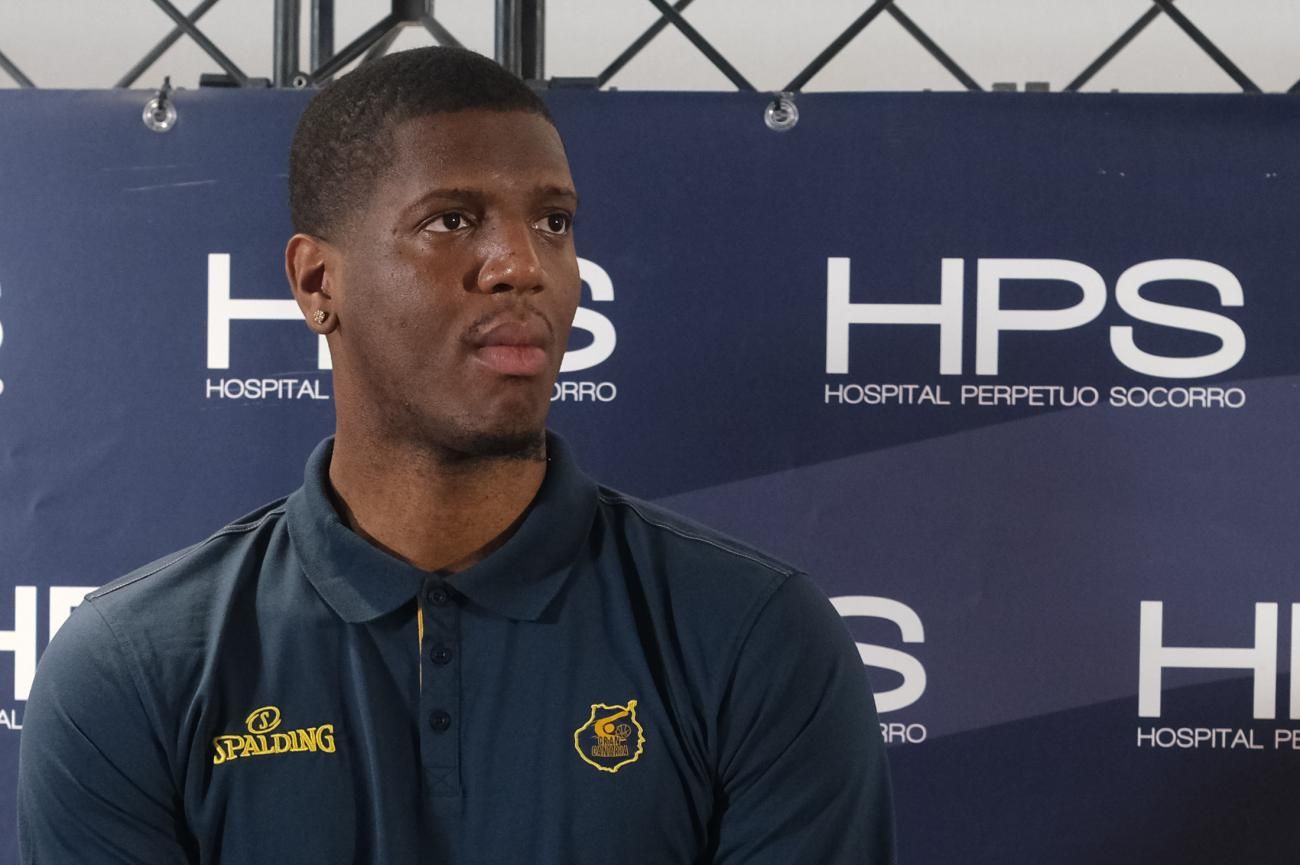 Presentación del Damien Inglis, nuevo jugador del CB Gran Canaria