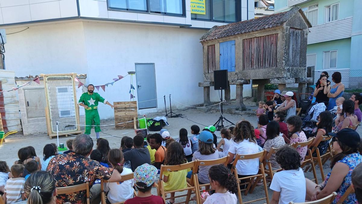 La actuación de Brais das Hortas este sábado en Vilariño.