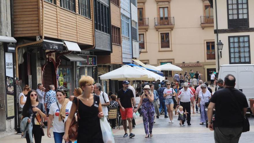 Ambiente en la zona del antiguo de Oviedo