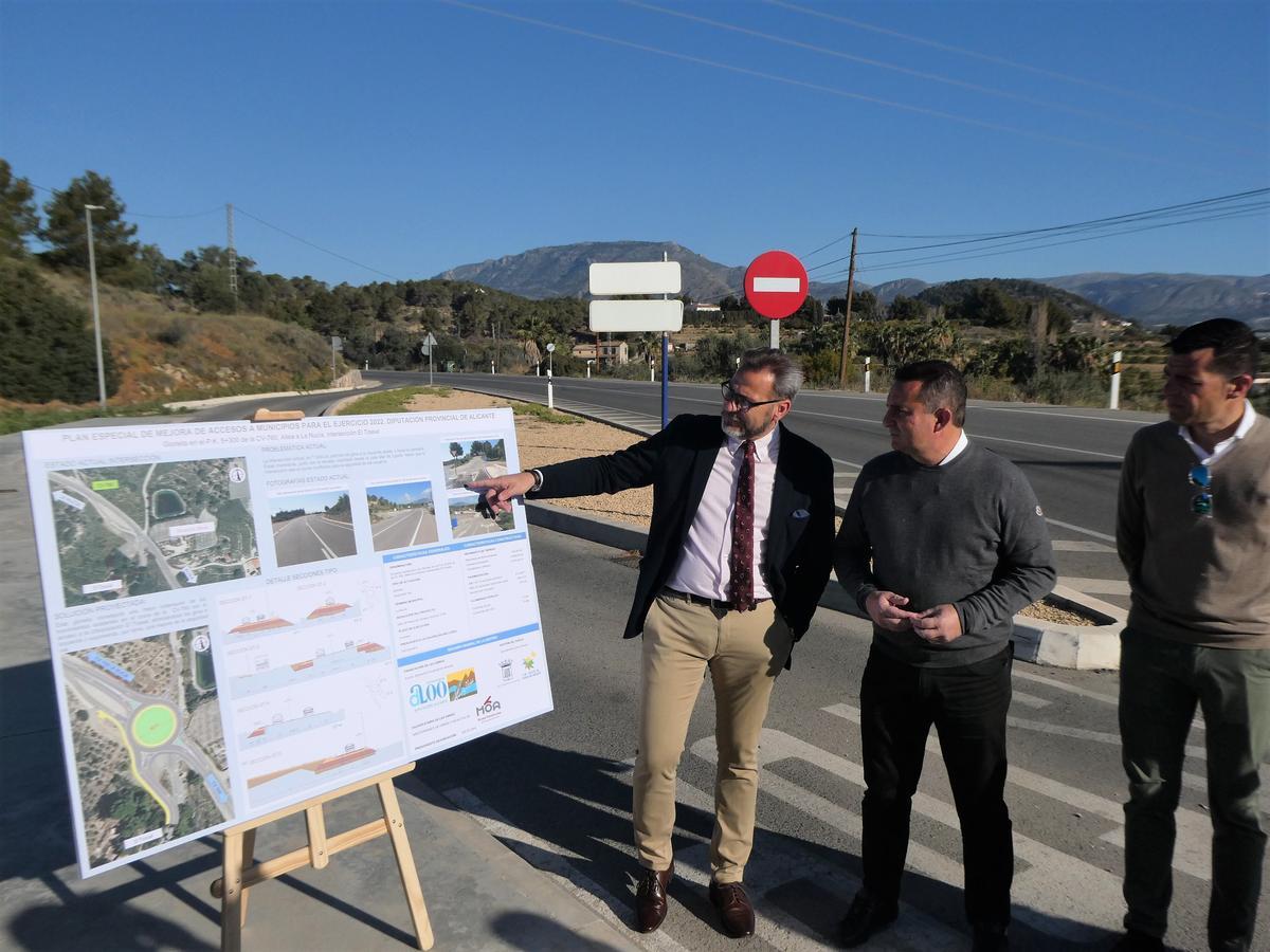 La obra en La Nucía prevé reducir la siniestralidad de un punto en el que se han producido numerosos accidentes en los últimos años.