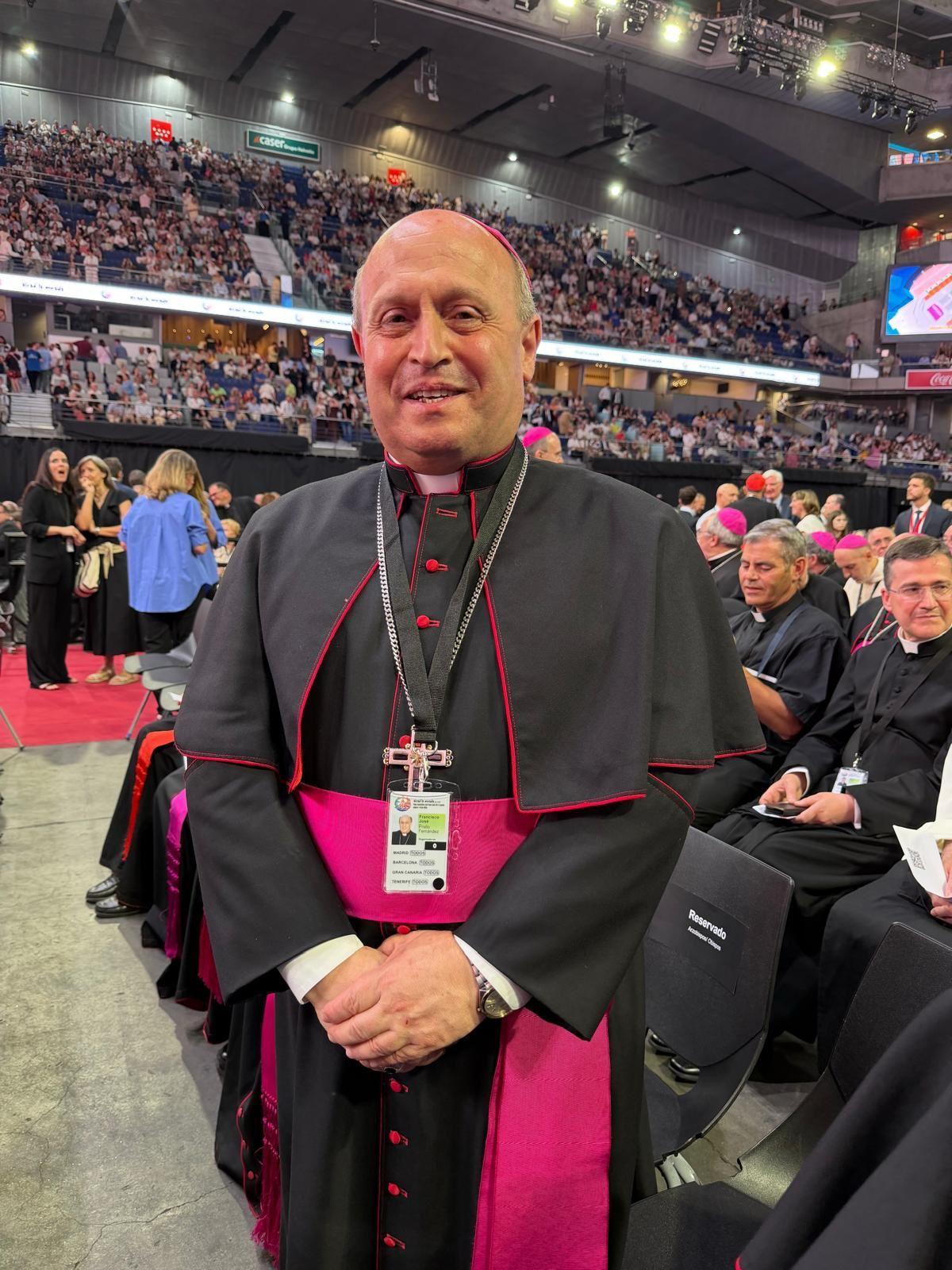 El arzobispo de Santiago, Monseñor Francisco José Prieto Fernández, uno más en los actos con motivo de la visita de León XIV a España.