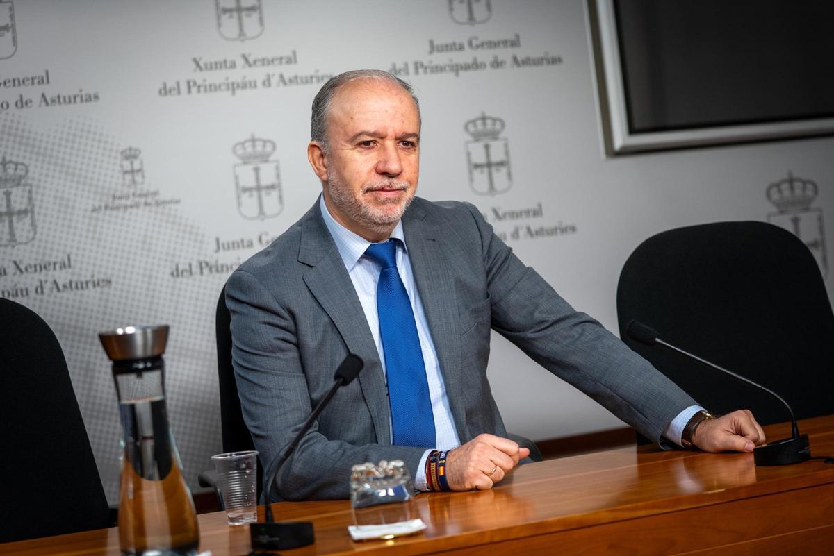 Gonzalo Centeno durante la rueda de prensa en la Junta.