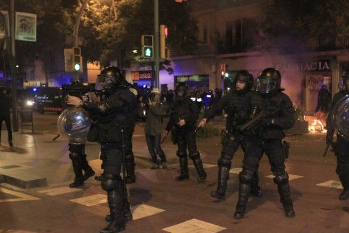 Protestas y disturbios en Barcelona