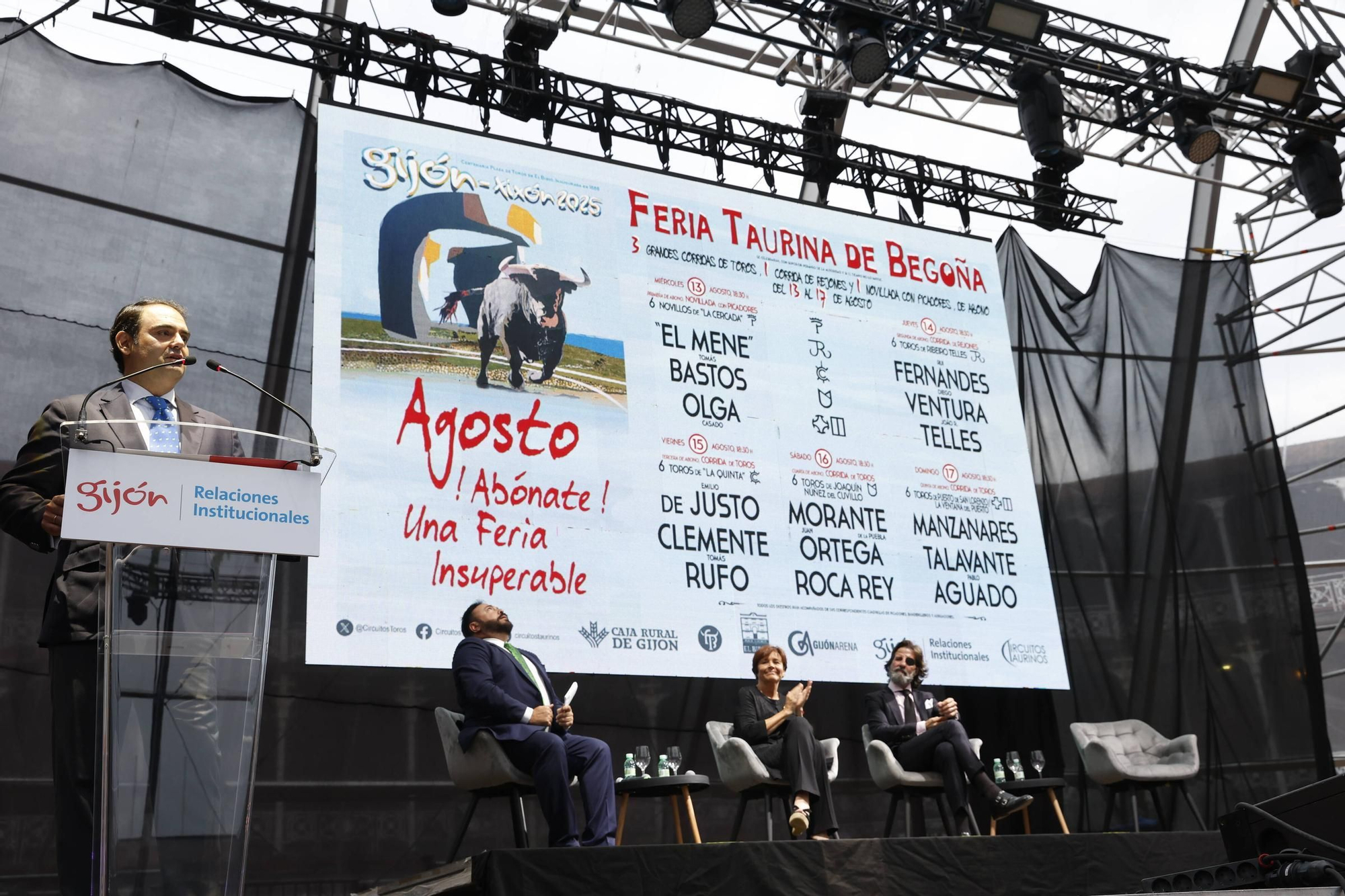 Así fue la presentación de la feria taurina de Gijón (en imágenes)