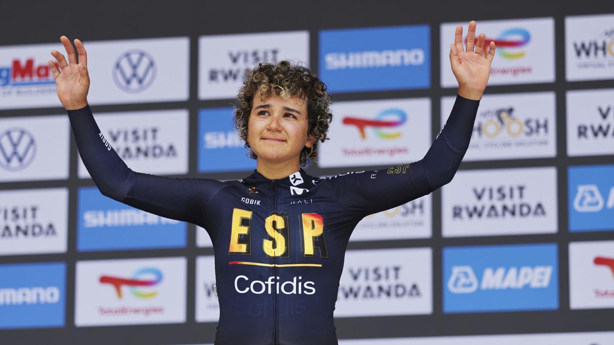 Paula Ostiz, subcampeona del mundo júnior de contrarreloj