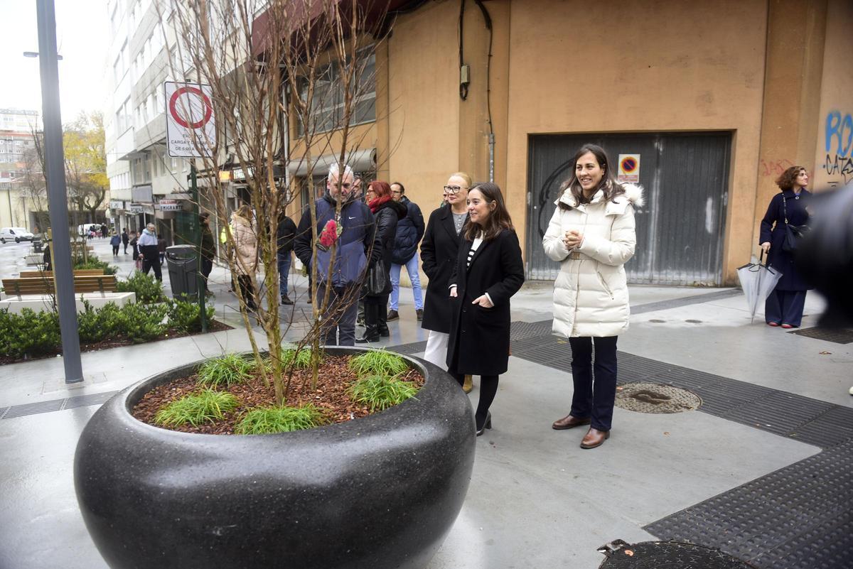 La alcaldesa visita la Sagrada Familia tras la primera fase de obras