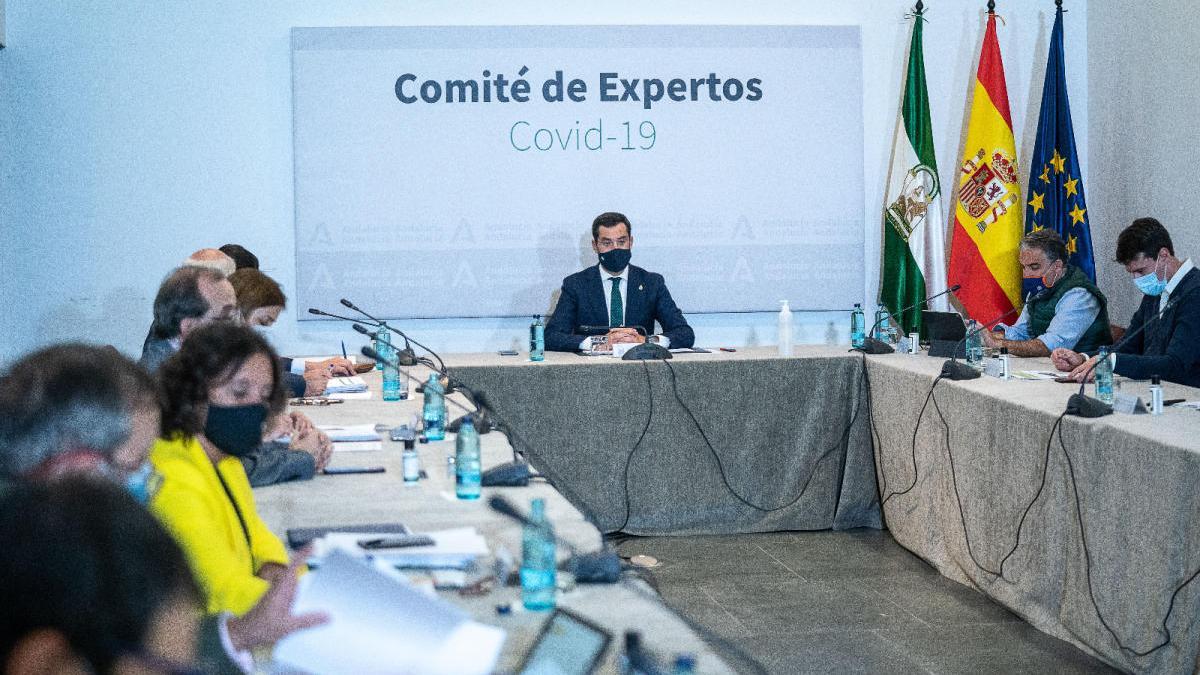 Moreno, en la reunión del comité de expertos.