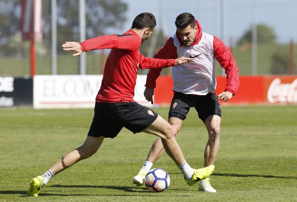 Entrenamiento del Sporting 19/04/2017