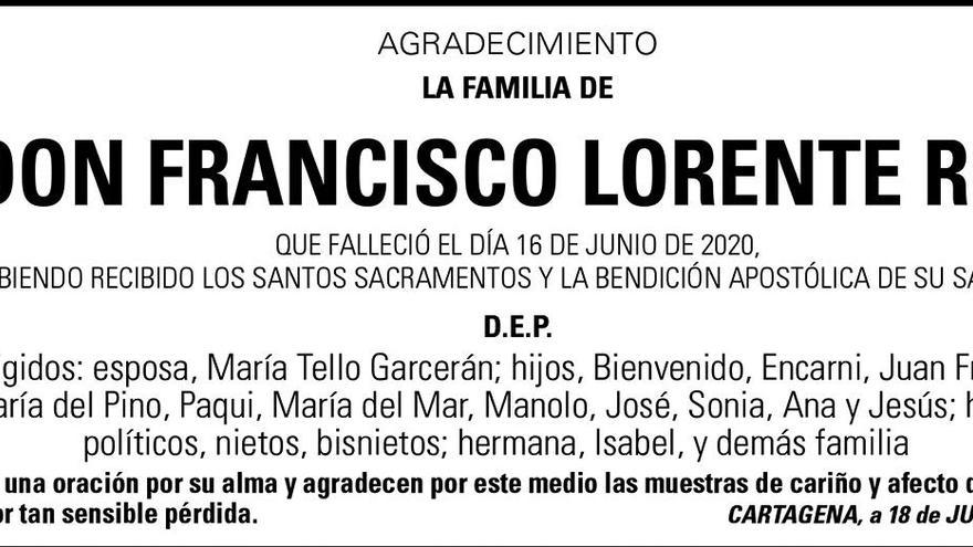 D. Francisco Lorente Ros