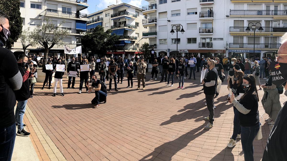 Un momento de la protesta