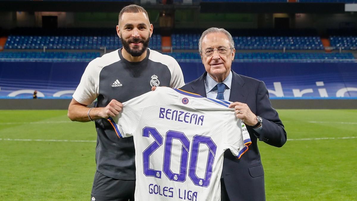 Benzema, 200 goles con el Madrid en LaLiga