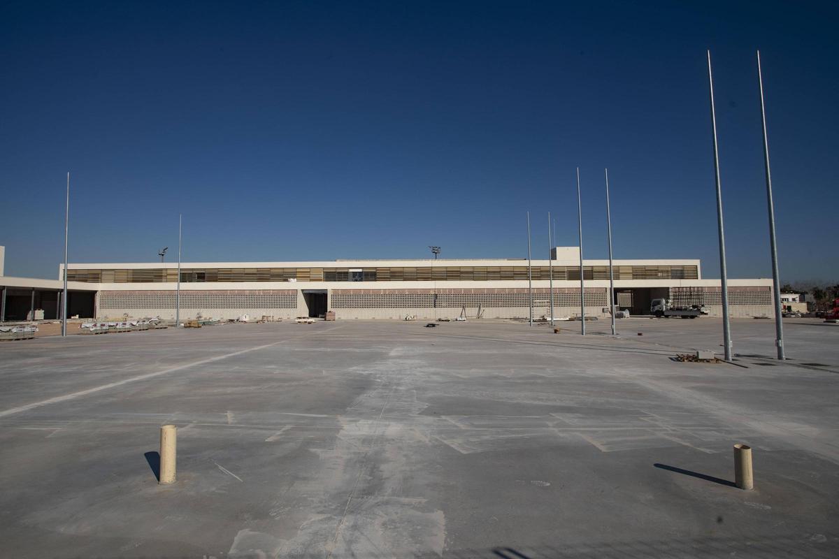 Vista de las obras en el IES