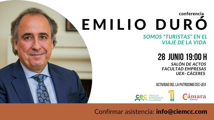 Emilio Duró, el &#039;gurú&#039; de la felicidad imparte una charla en Cáceres