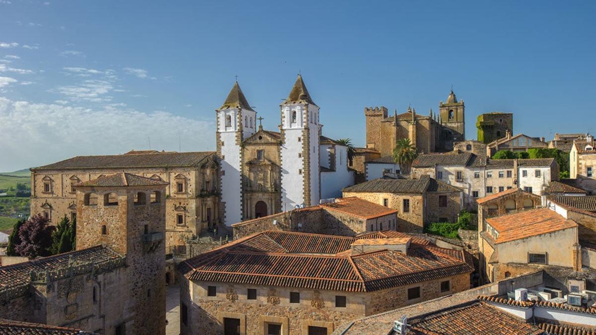 Vista panorámica de la ciudad de Cáceres