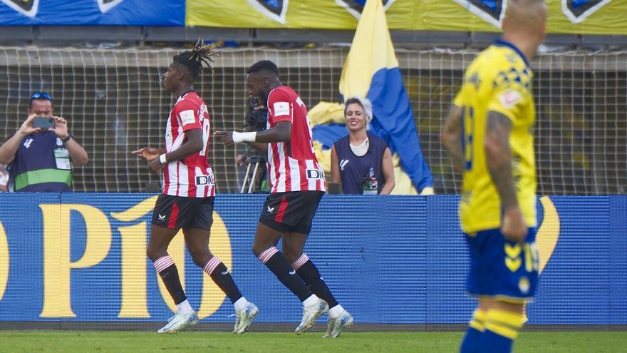 2-3. El Athletic resiste con diez en una exhibición de los hermanos Williams