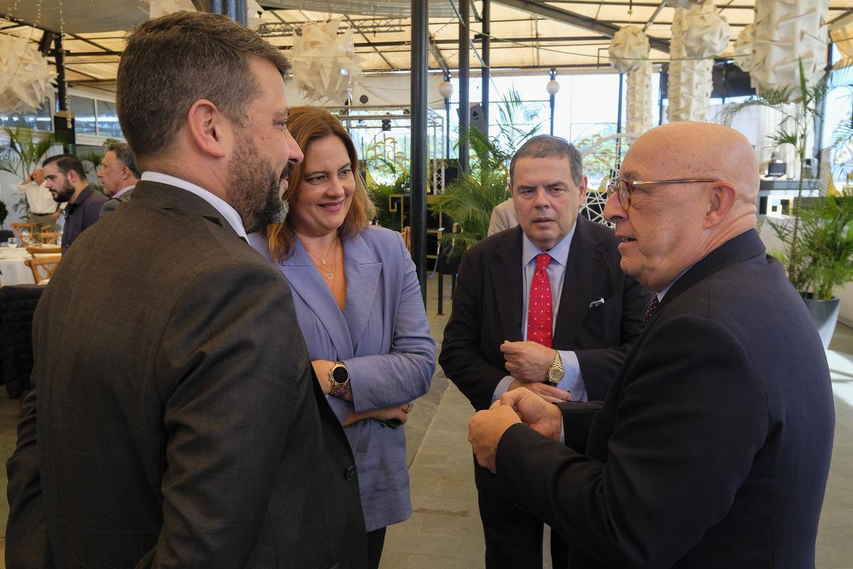 Airam Díaz, Beatriz Calzada, José Juan Ramos y Pedro Suárez.