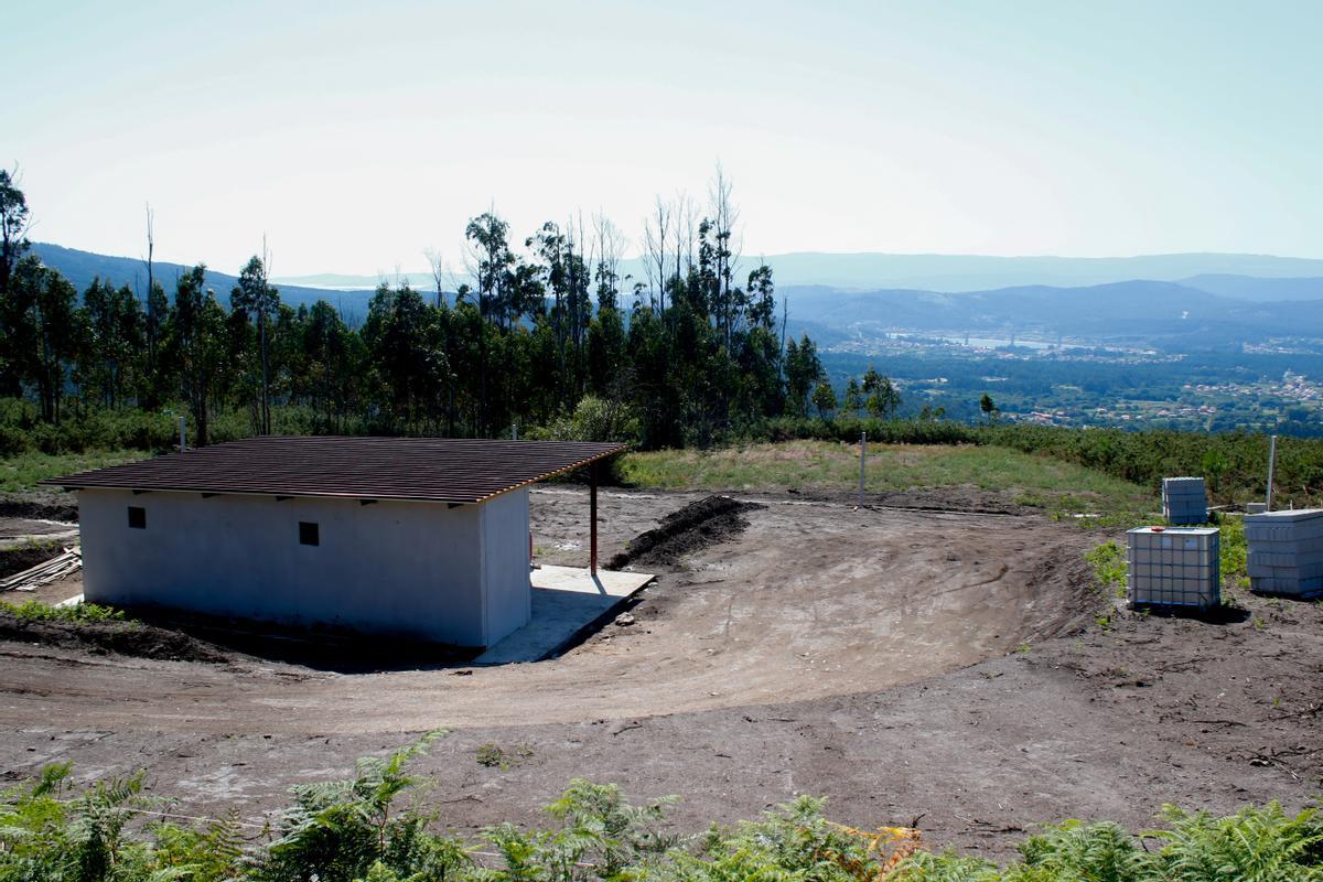 La parcela de Coaxe (Dimo) en la que se quiere consolidar la pirotecnia.