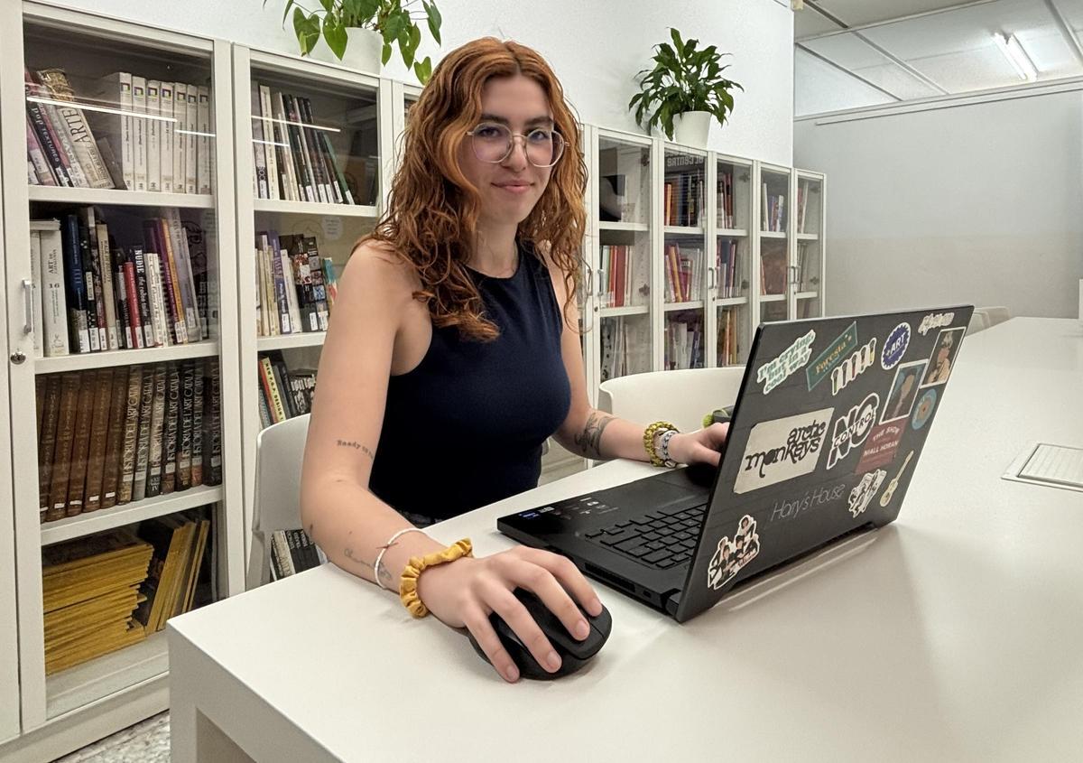 Noa Parra aquest dilluns a La Gaspar, on s'està formant
