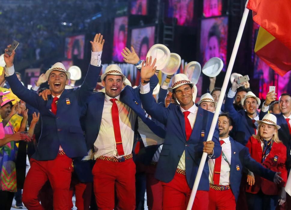 El desfile del equipo español en los Juegos de Río