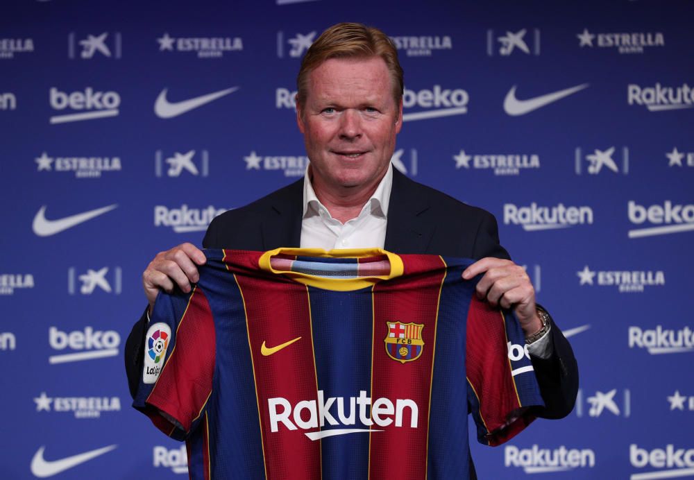 Presentación de Koeman como técnico del Barça