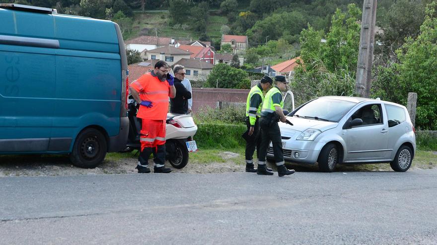 Dos heridos en un accidente de moto en Coiro