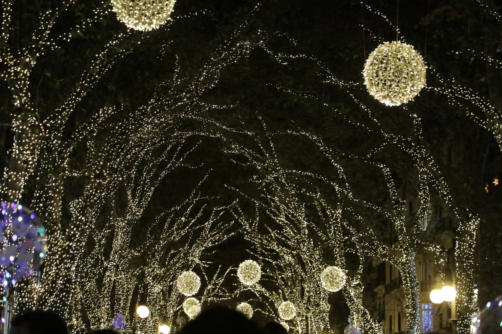 Las imágenes del encendido de las luces de Navidad en Palma