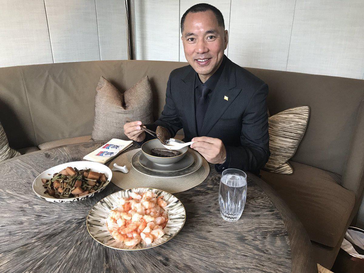 El estafador chino condenado por un tribunal de Manhattan Guo Wengui, en una imagen que publicó él mismo en sus redes sociales.