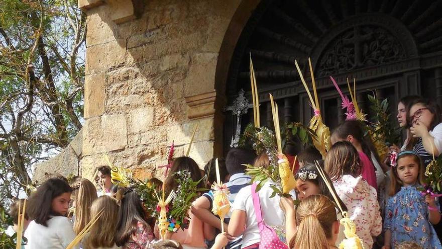 La bendición de los ramos en Cangas de Onís.