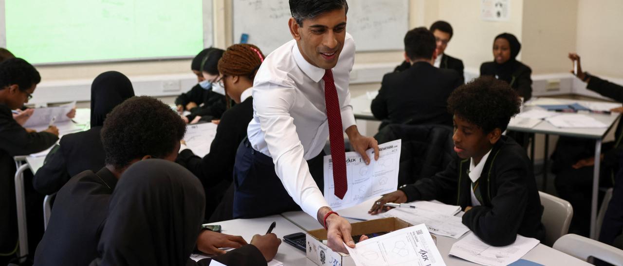 Rishi Sunak, primer ministro británico.